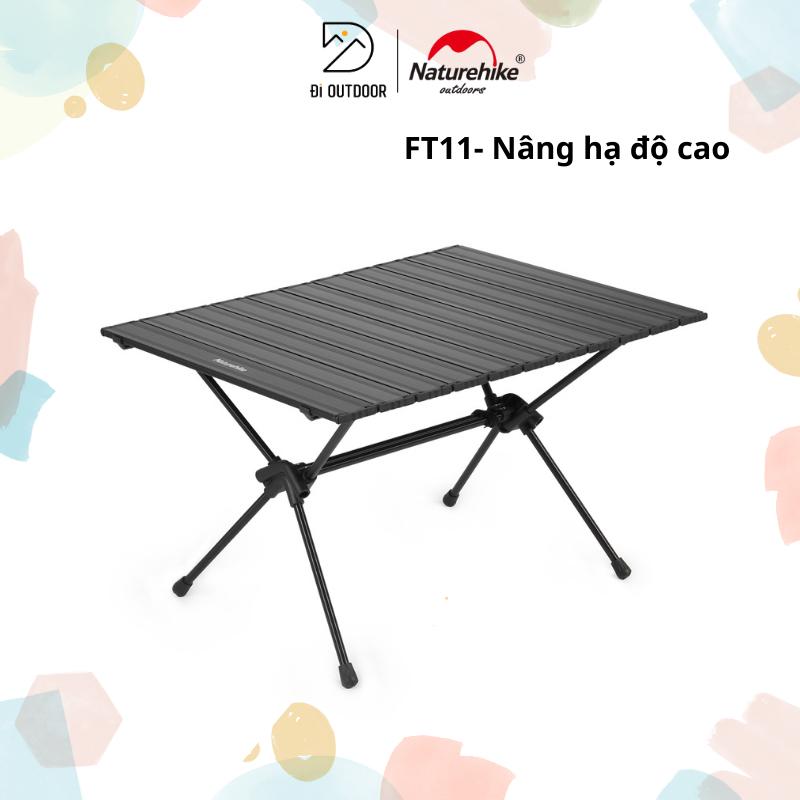 Bàn Dã Ngoại Điều Chỉnh Độ Cao Naturehike CNH22JU037 Hợp Kim Nhôm Xếp Gọn