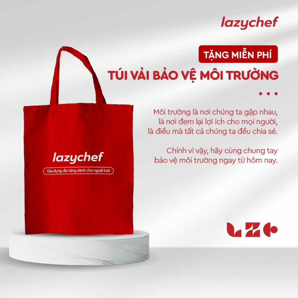 [Quà tặng] Túi vải Lazychef bảo vệ môi trường