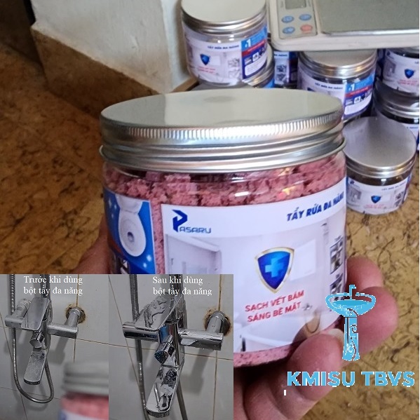 Năng, Tẩy cặn canxi nhà tắm, Tẩy sen vòi, tẩy men sứ, tẩy xoong nồi, rửa sạch dâu nhớt trên tay,.... - Kmisu thiết bị vệ sinh