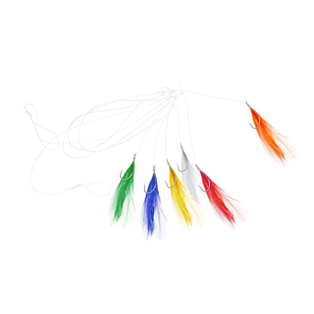 2-5pack Saltwater Sea Fishing Rigs High Carbon Steel Fishing String Hooks