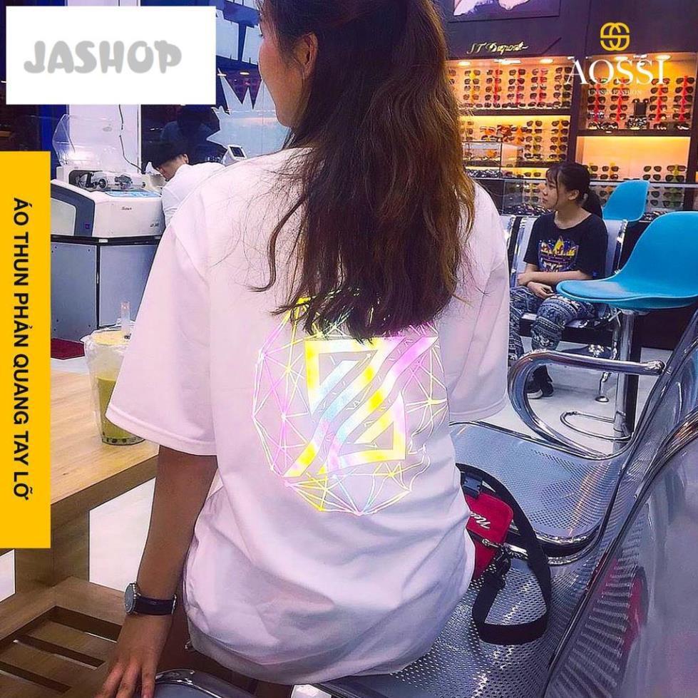 Áo thun phản quang tay lỡ THEZ - form unisex dành cho cả nam và nữ JASHOP