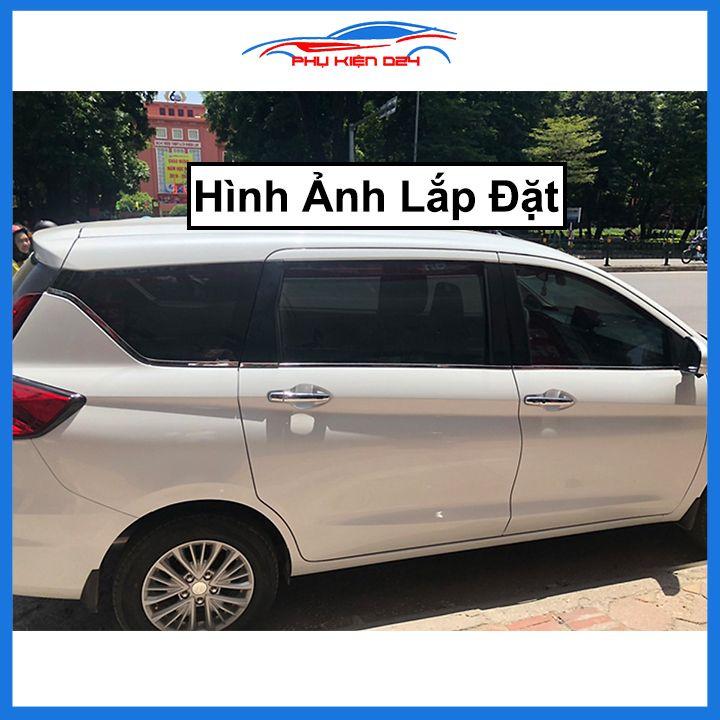 Bộ nẹp viền chân kính cong kính Suzuki XL7 2020 Inox sáng bóng chuẩn form xe