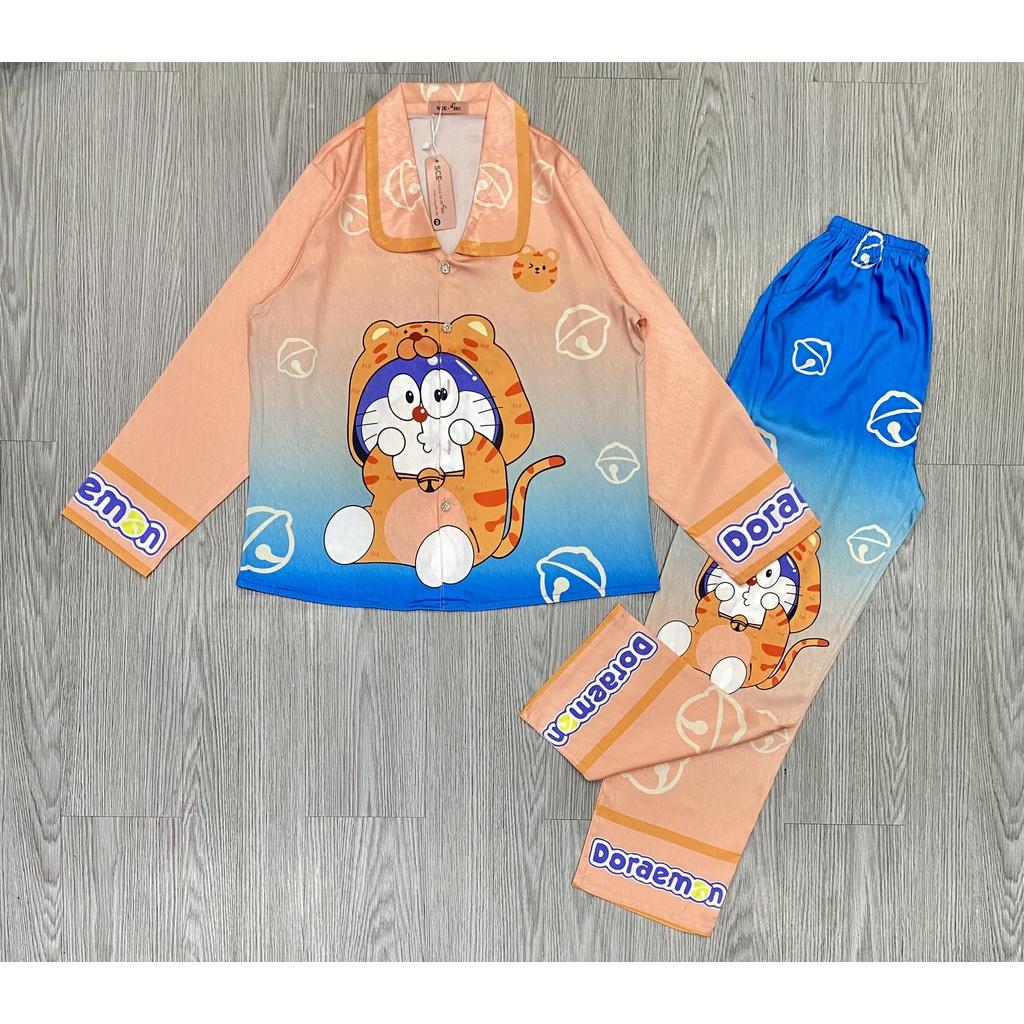 Đồ Bộ Pyjama lụa xước ánh kim cao cấp chuẩn loại 1