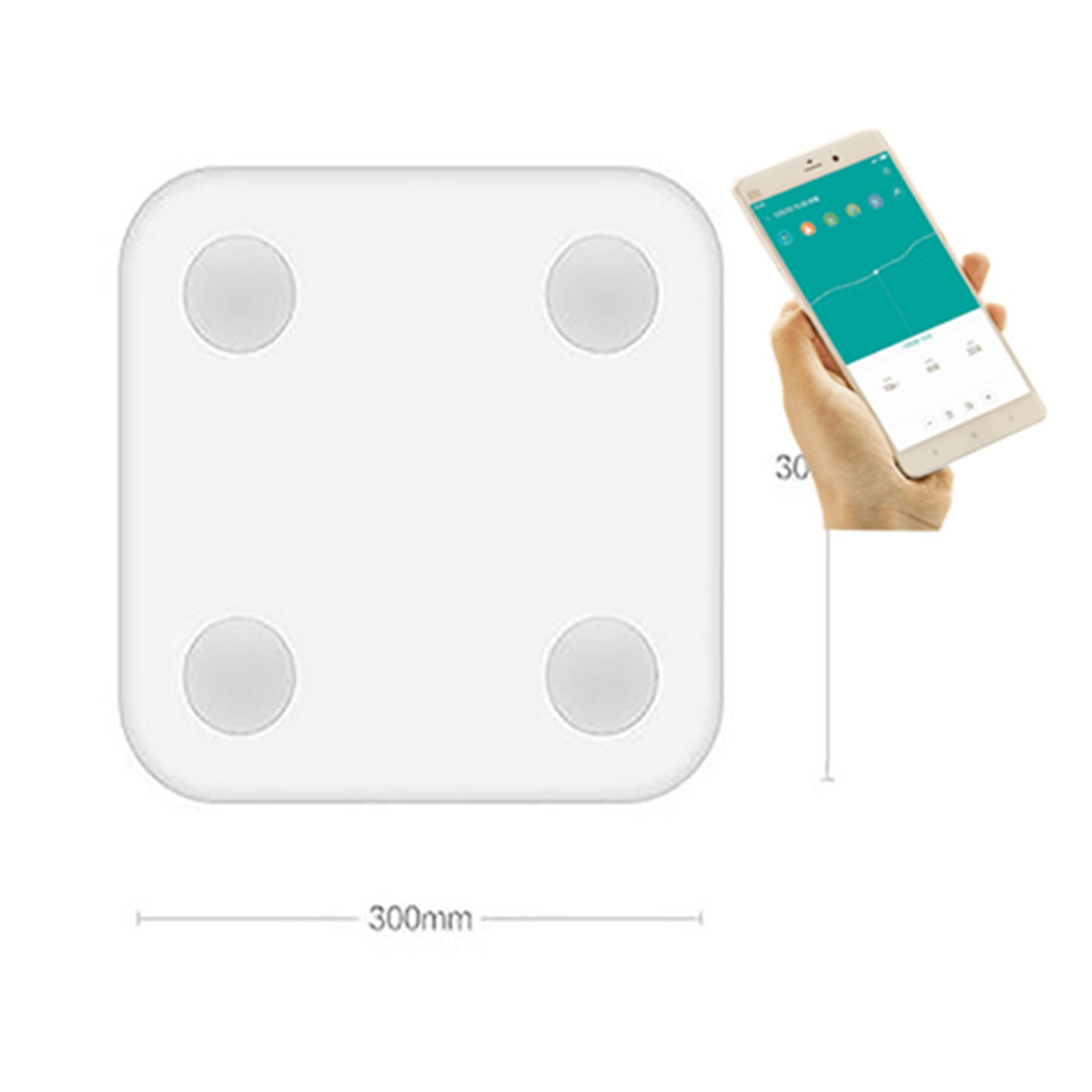 Cân thông minh Xiaomi Mi Body Composition Scale 2 ( Gen 2 ) - Hàng Chính Hãng