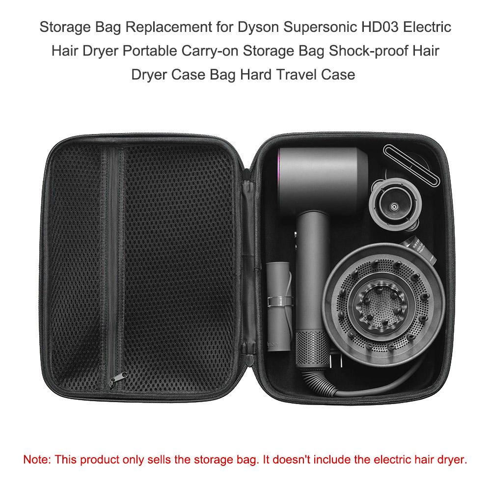 Storage Bag Replacement for Dyson Supersonic HD03 Electric Hair Dryer Portable Carry-on Storage Bag