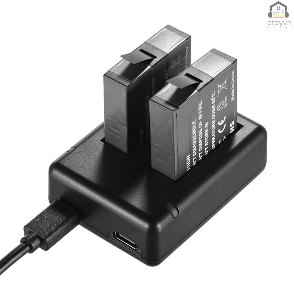 Bộ sạc pin máy ảnh hai pin với 2 pin USB cho Insta360 one X