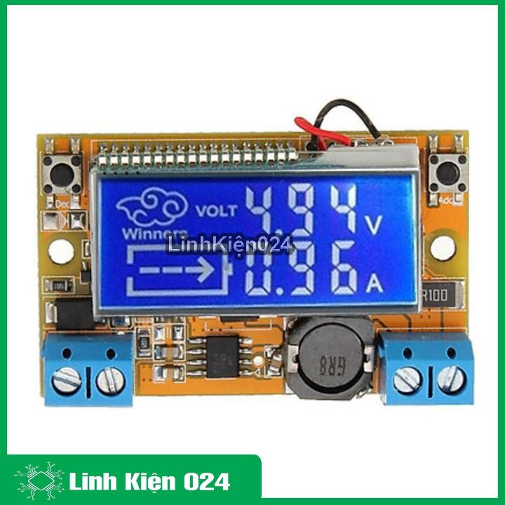 Module Buck DC-DC LCD Hiển Thị Điện Áp - Dòng Điện Vin 5V-23VDC MP2307