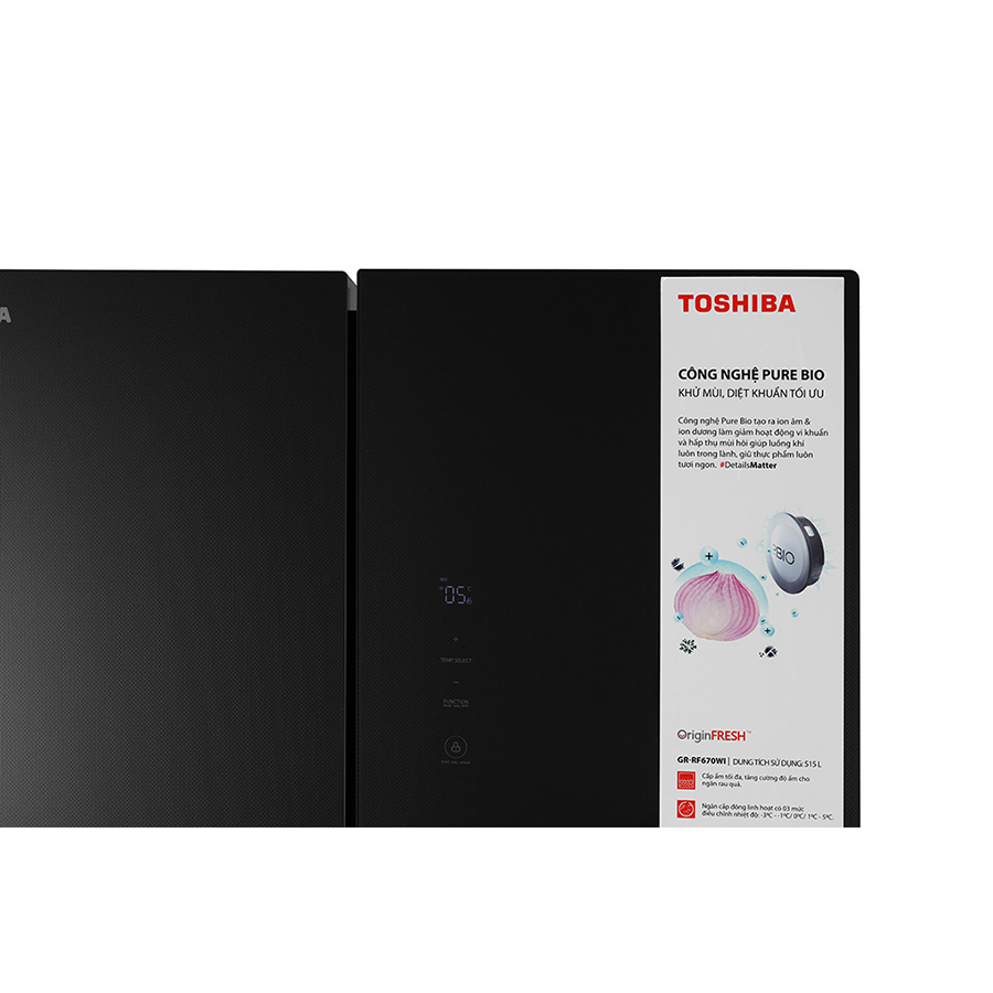 Tủ lạnh Toshiba Inverter 515 lít GR-RF670WI-PGV-BG Chỉ giao Hà Nội