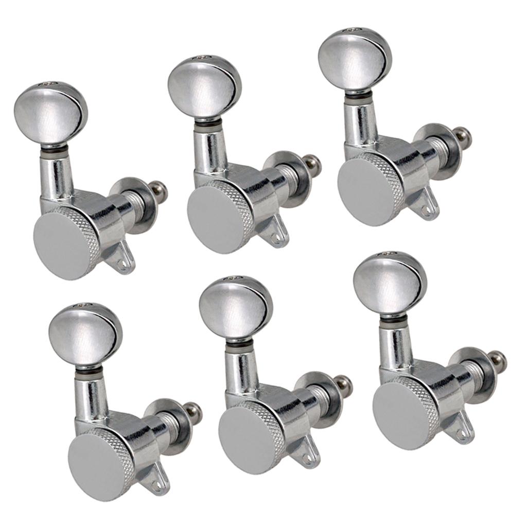 Baoblade 6R Đàn Guitar Điện Hình Bầu Dục Lõm Nút Chỉnh Chốt Máy Đầu Núm Một Phần