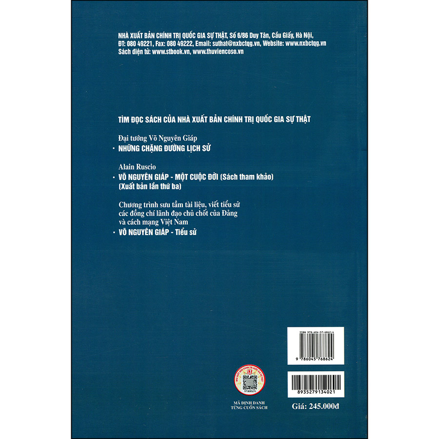 Combo 2 Cuốn: Võ Nguyên Giáp Danh Tướng Thời Đại Hồ Chí Minh + Tổng Tư Lệnh Võ Nguyên Giáp Trong Những Năm Đế Quốc Mỹ Leo Thang Chiến Tranh (1965-1969)(Tái Bản)
