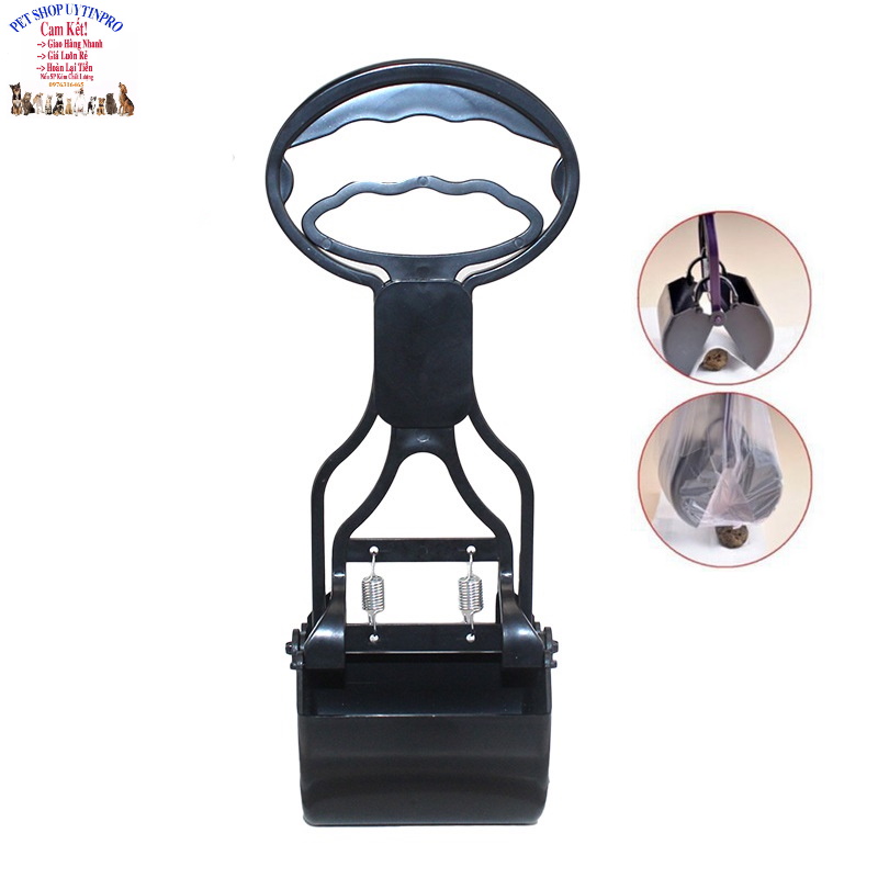 Dụng cụ gắp phân Chó Mèo Dài 29cm Chất liệu nhựa cao cấp Trợ thủ đắc lực, tiện lợi