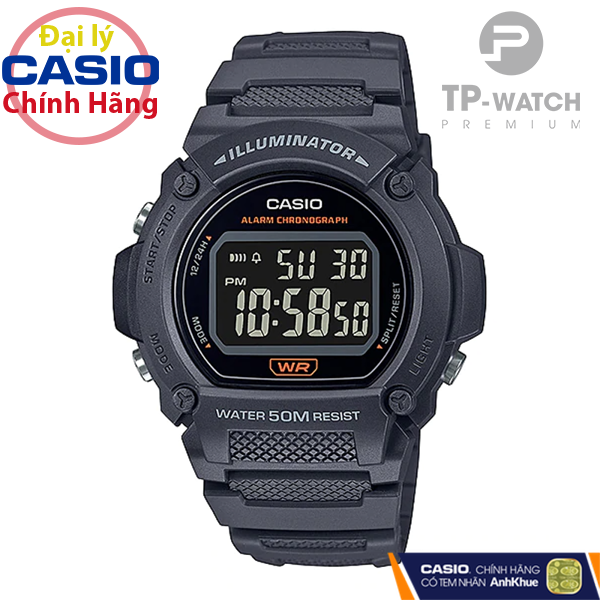 Đồng Hồ Nam Dây Nhựa Casio Standard W-219H-8BVDF Chính Hãng - W-219H-8B