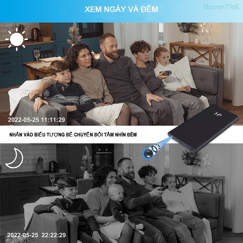 Camera wifi H8-1080p xem từ xa qua điện thoại tặng kèm thẻ 64gb