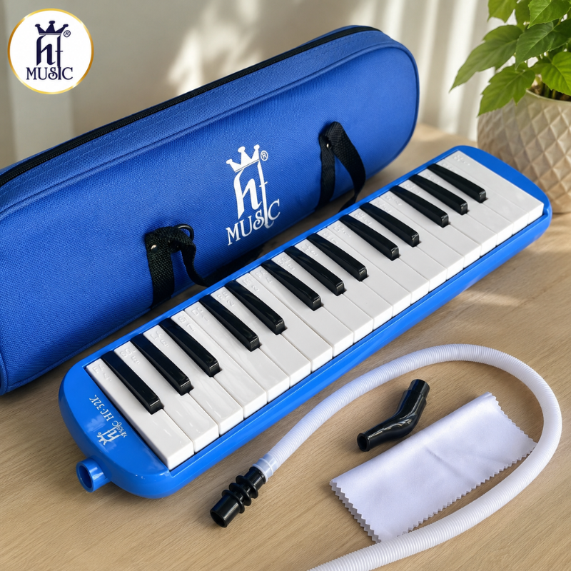 Kèn Melodion Pianica HT Music HT-32K 32 Phím Kèm Túi Đựng Ống Thổi Dài Ngắn Cho Học Sinh
