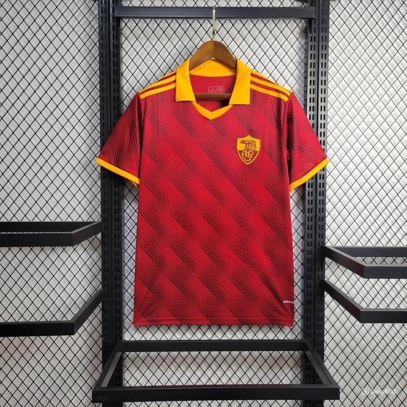 Áo Bóng Đá AS Roma 2024/2025 - Sân Nhà bản cao cấp vải Cotton Polyester