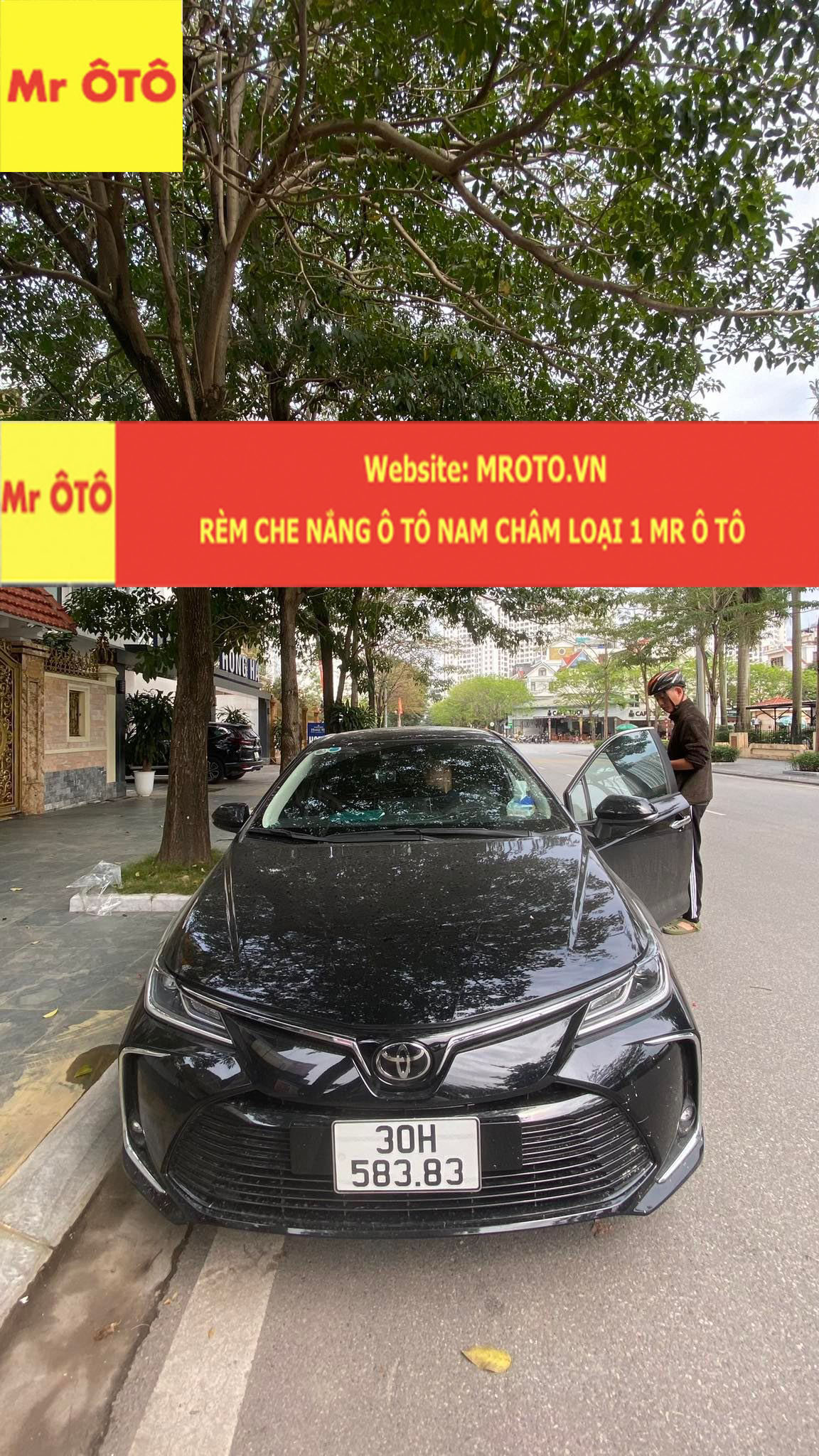 Rèm Che Nắng Xe Toyota Altis 2022-2023 Hàng Loại 1 MR Ô TÔ