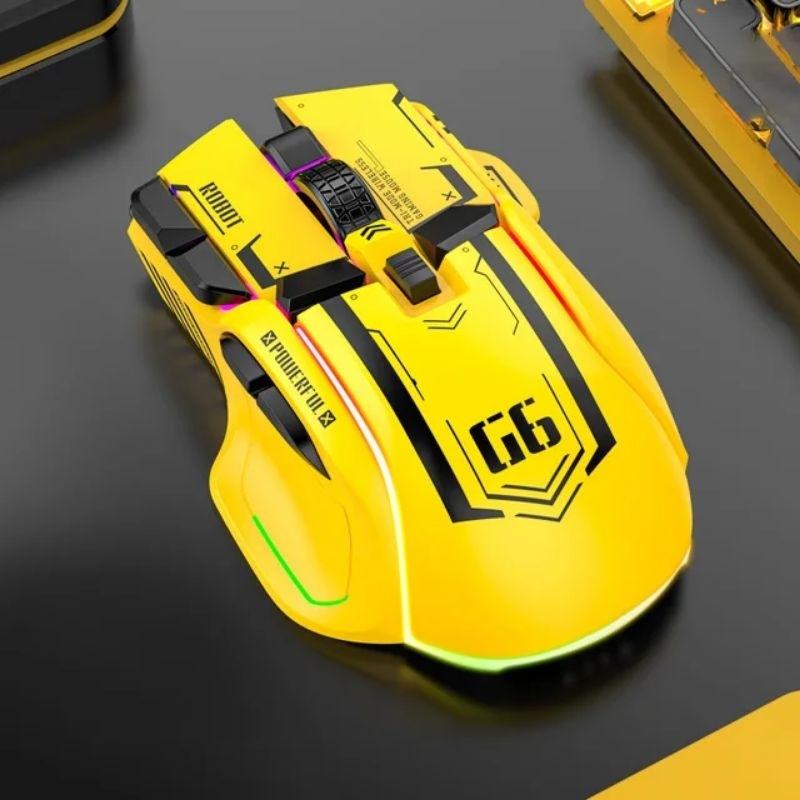 Chuột gaming máy tính có dây TEKKIN G6 GUNDAM 12800 DPI có app có 6 nút - hàng nhập khẩu