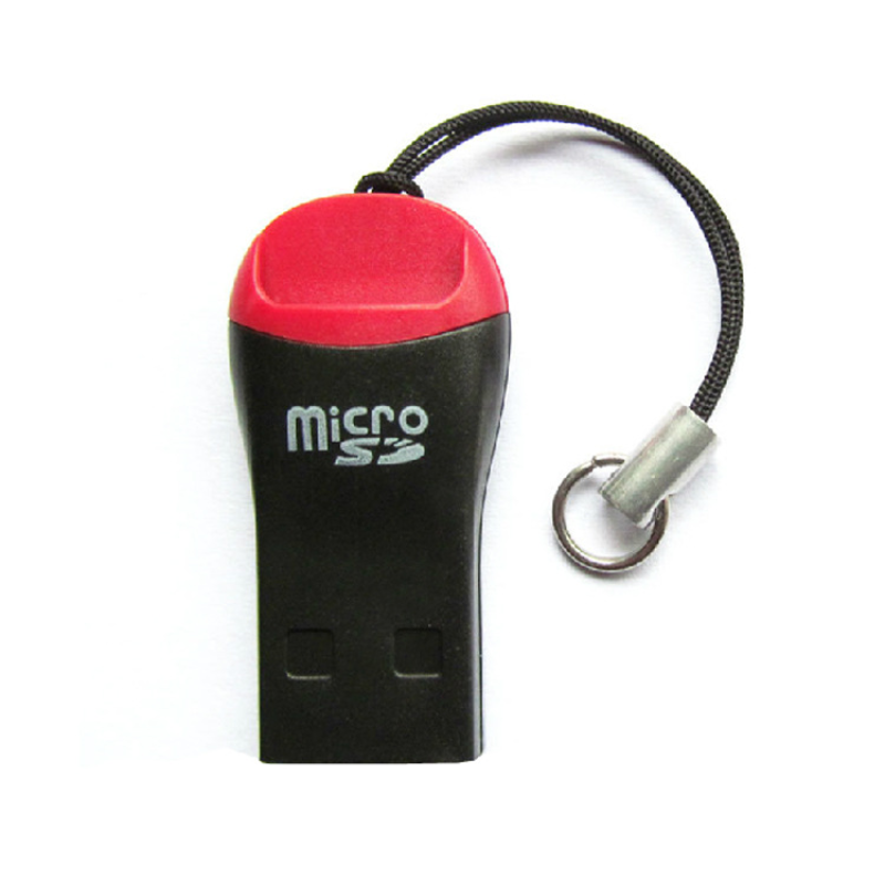 2PCS USB 2.0 T-Flash Micro SD TF Memory Card Reader Mini Carton Whistle Style Portable Easy To Carry Cell Phone MicroSD Card