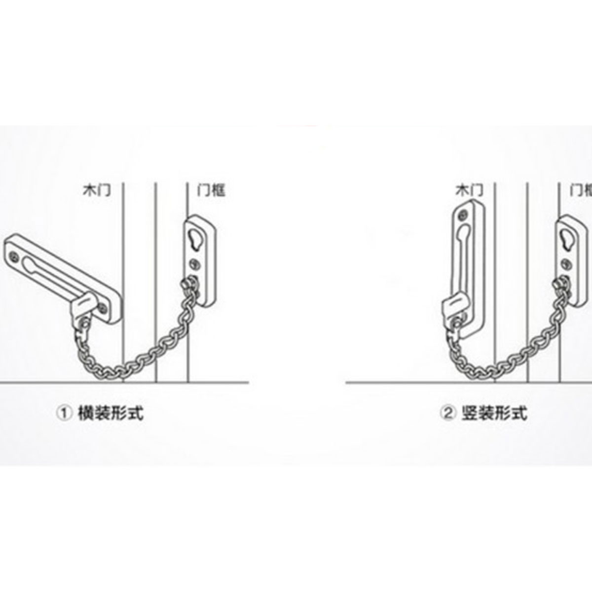 Khóa Cửa An Toàn Bằng Xích Thép Không Gỉ