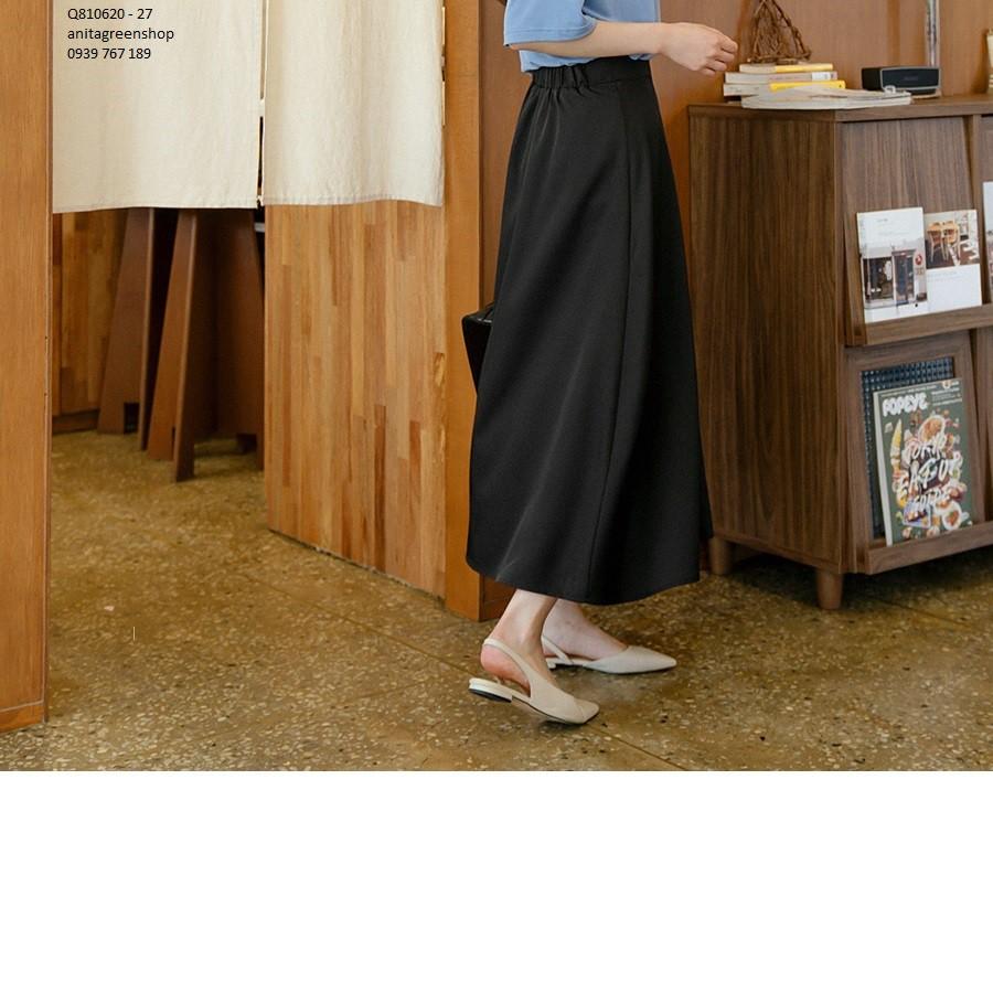 Q810620 CHÂN VÁY XÒE LƯNG THUN