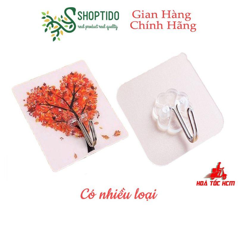 Combo 10 móc dán tường trong suốt hay có hình dễ thương chịu lực siêu dính NPP Shoptido