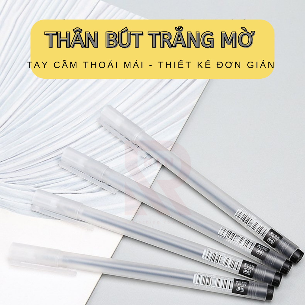 Bút mực gel 0.5mm / bút bi nước / Bút mực khô nhanh/ Bút ghi chép cơ bản nhiều màu lựa chọn – Mực Đen/ Xanh/ Đỏ