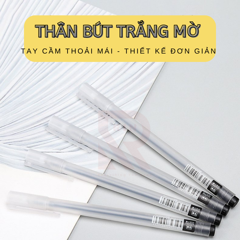 Bút mực gel 0.5mm / bút bi nước / Bút mực khô nhanh/ Bút ghi chép cơ bản nhiều màu lựa chọn – Mực Đen/ Xanh/ Đỏ 