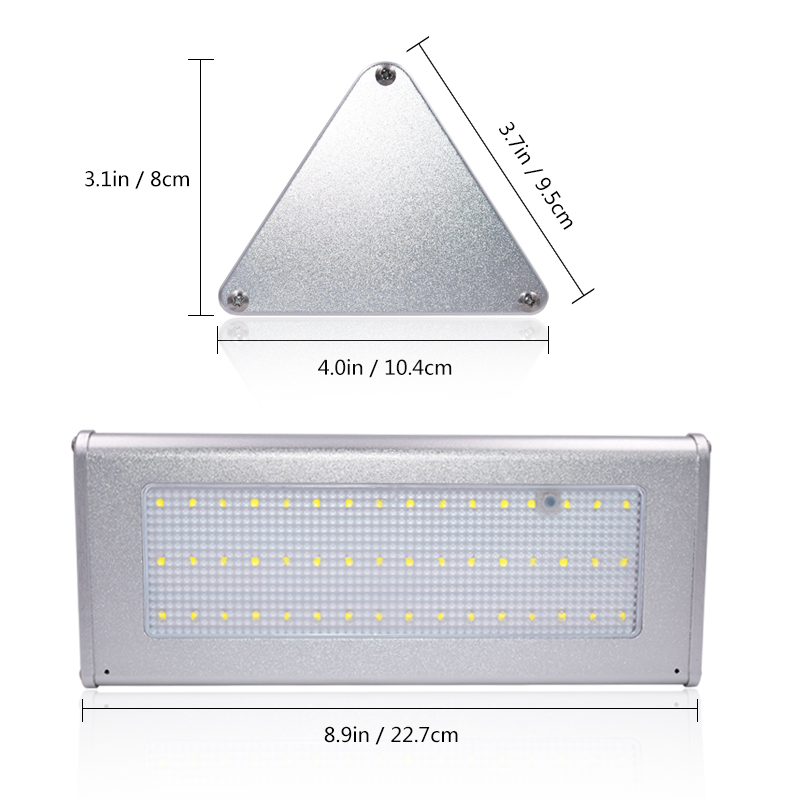 Đèn năng lượng mặt trời Solar light 4 chế độ sáng cảm ứng chuyển động, vỏ nhôm pin phosphate sắt 4500mAh, ánh sáng trắng