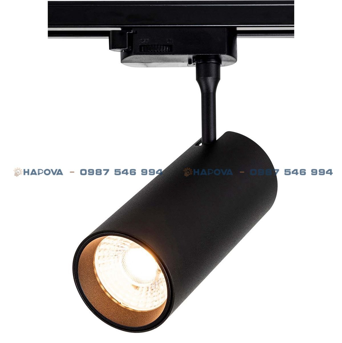 Đèn rọi, đèn rọi ray COB Ống Bơ rọi cửa hàng Công suất 20W, 30W HAPOVA NIKIS DR 02