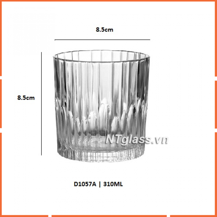 Ly Thủy tinh cường lực Manhattan trong Clear 310 ml-D1057A