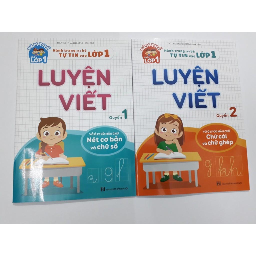2 Quyển Luyện Viết Hành Trang Cho Bé Chuẩn Bị Vào Lớp 1