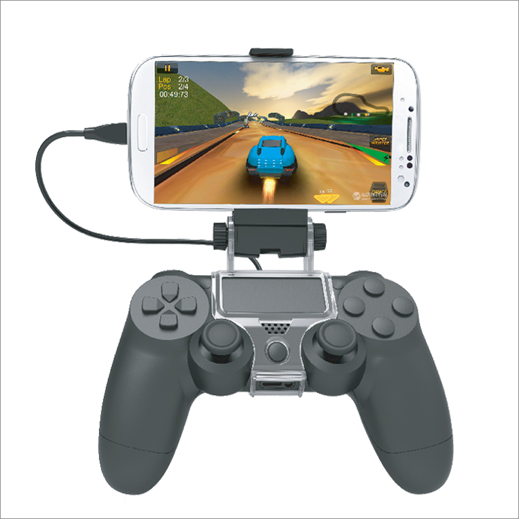 Cáp chơi game trên điện thoại cho tay cầm Playstation 4 - kèm đế giữ 6 inch