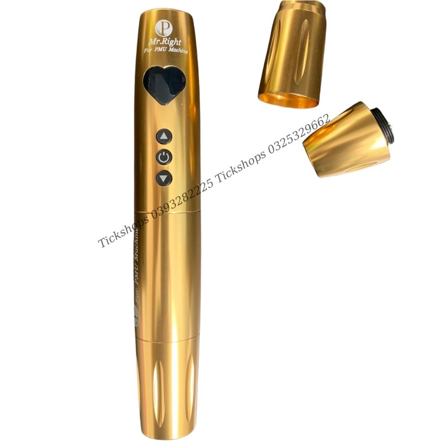 MÁY phun xăm PEN MINI 2 đầu TÍCH ĐIỆN  MR.RIGHT