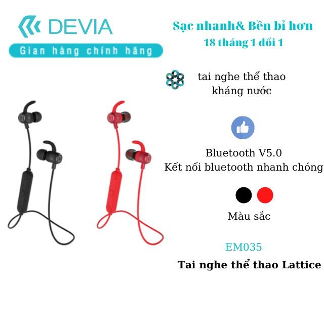Tai nghe bluetooth Devia Lattice thể thao- Hàng chính hãng