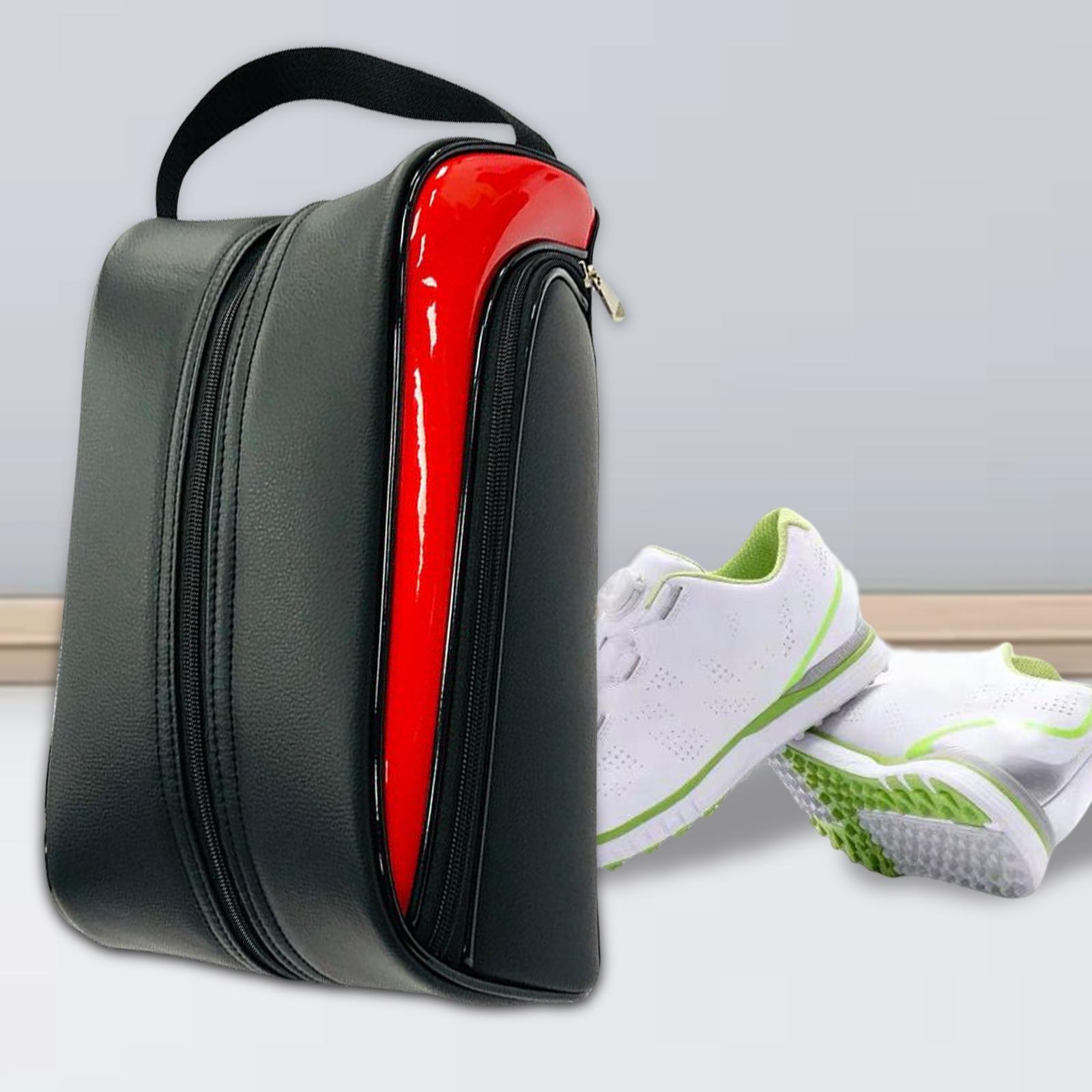 Golf Shoes Bag Deluxe Leather Outdoor Shoe  Golf Gift for Men Women