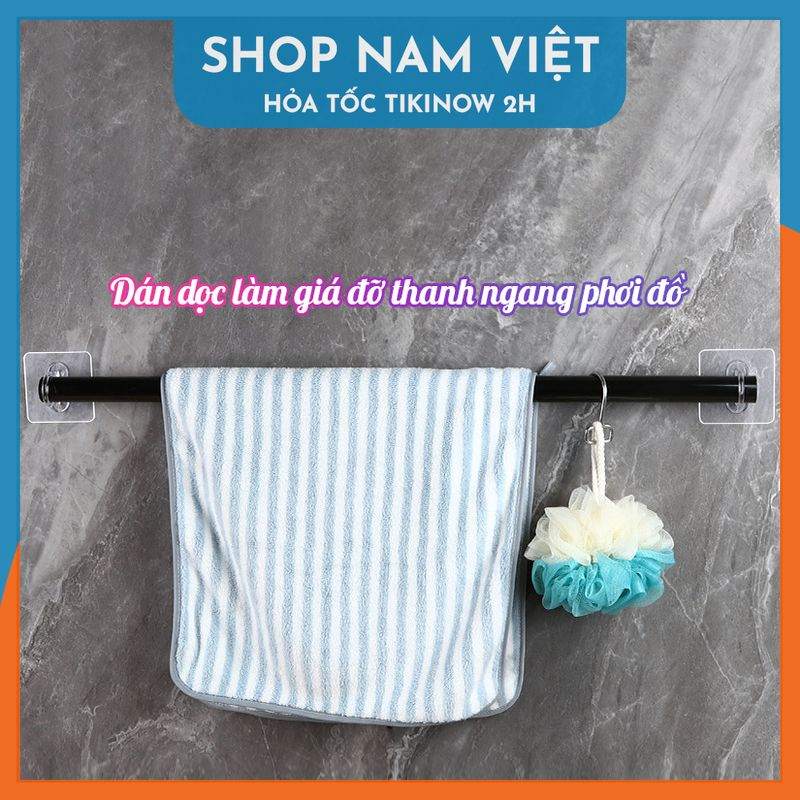 Miếng Dán Khoen Đa Năng Treo Chai Sữa Tắm, Dầu Gội, Móc Quần Áo