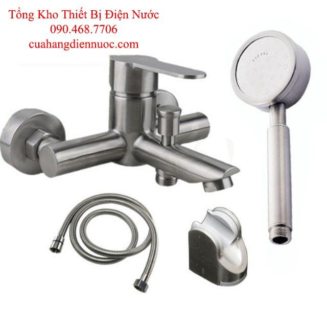 Trọn bộ sen tắm Inox 304 kèm bộ bát sen tăng áp SNL906-VHS08