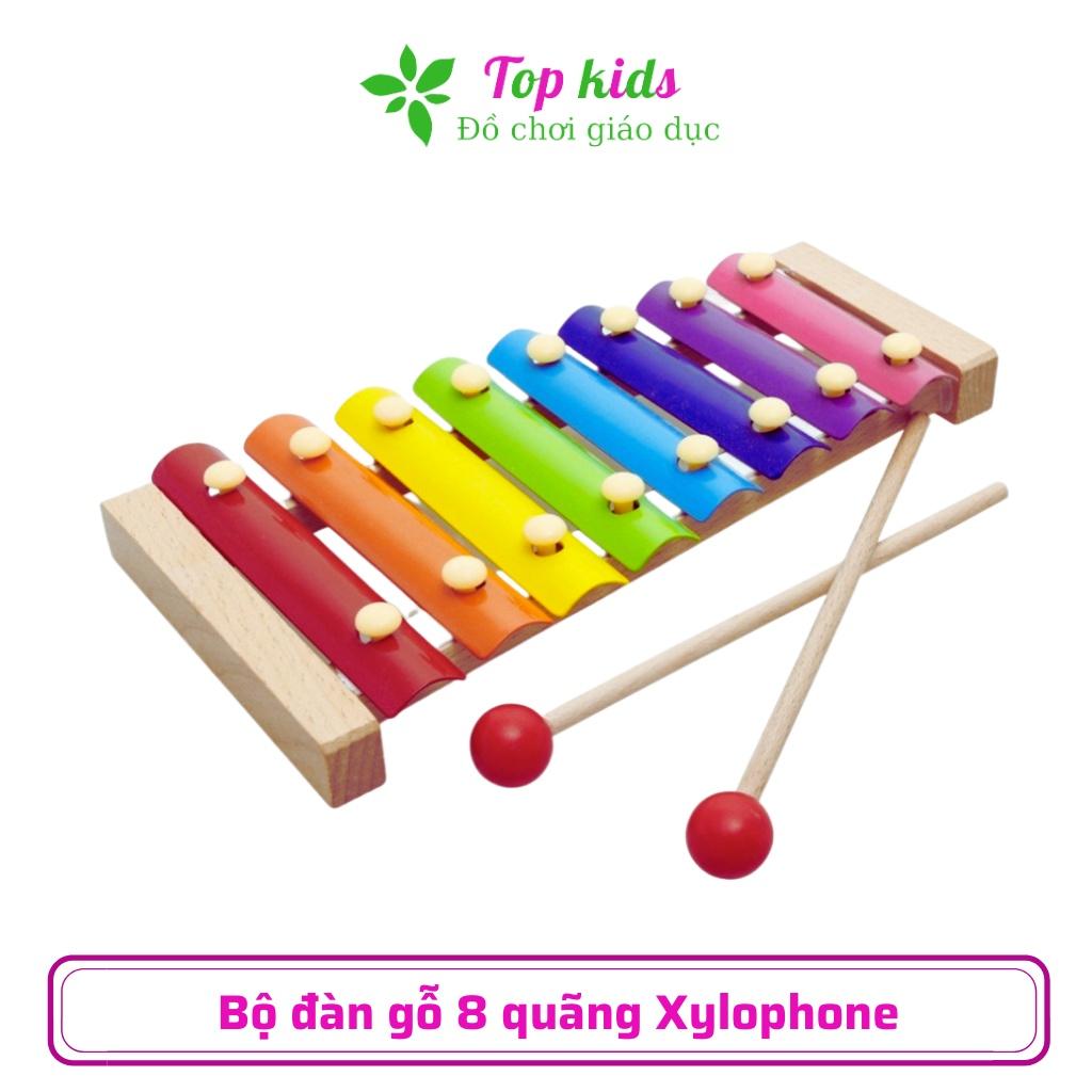 Đồ chơi gỗ thông minh montessori đồ chơi sáng tạo đàn gỗ 8 quãng Xylophone cho bé trai bé gái 1 2 3 4 5 6 tuổi