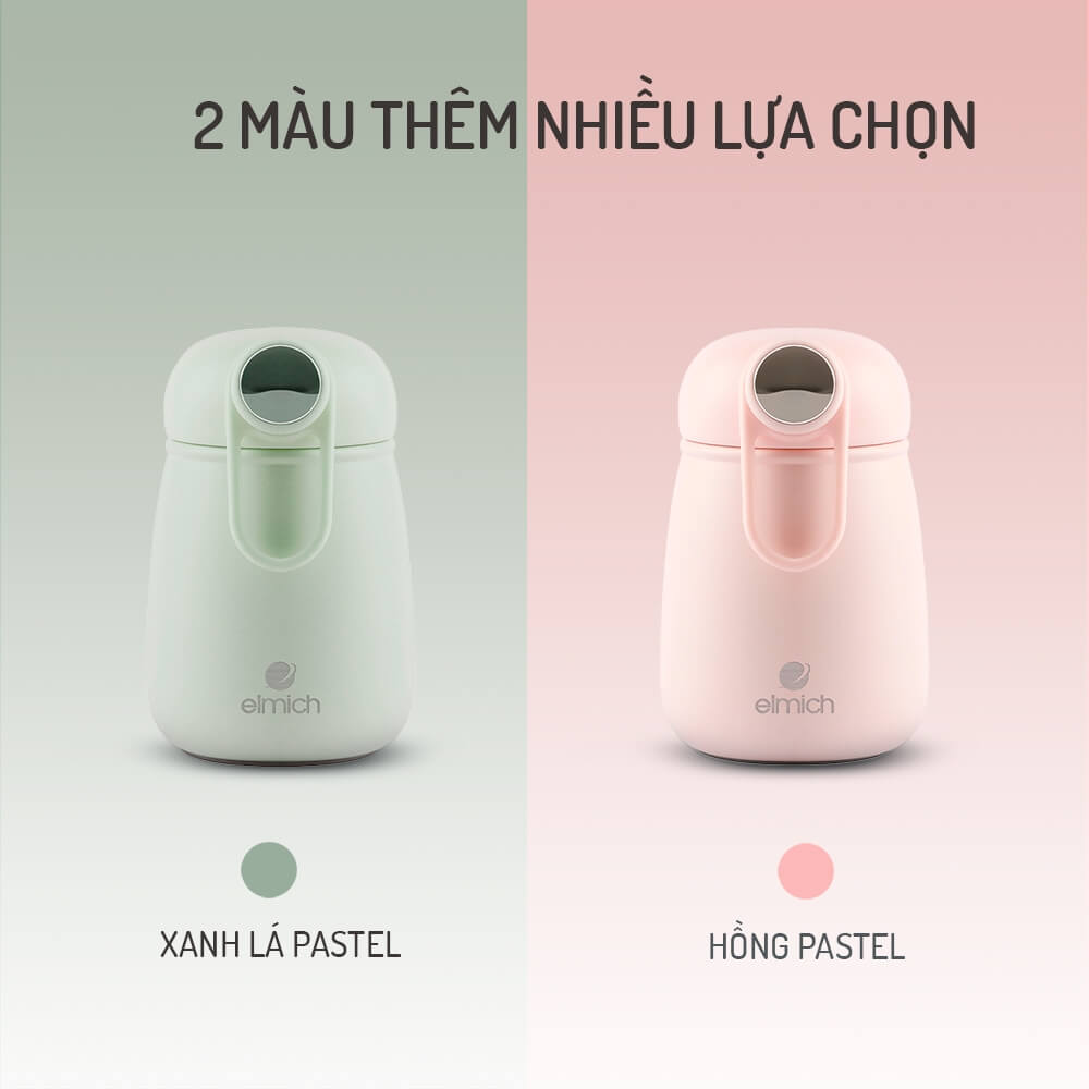 Bình đựng thức ăn giữ nhiệt Elmich EL8017 300ml, EL8018 400ml, EL8019 600ml, Hàng chính hãng, ủ cháo, Inox 316 - JoyMall