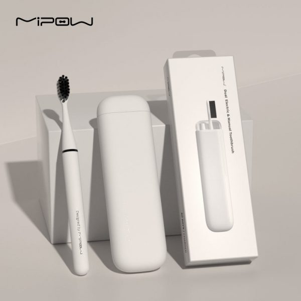 BÀN CHẢI ĐIỆN MỎNG NHẤT THẾ GIỚI MIPOW (USA) I3-PLUS ULTRASONIC TOOTHBRUSH TRAVEL EDITION - HÀNG CHÍNH HÃNG