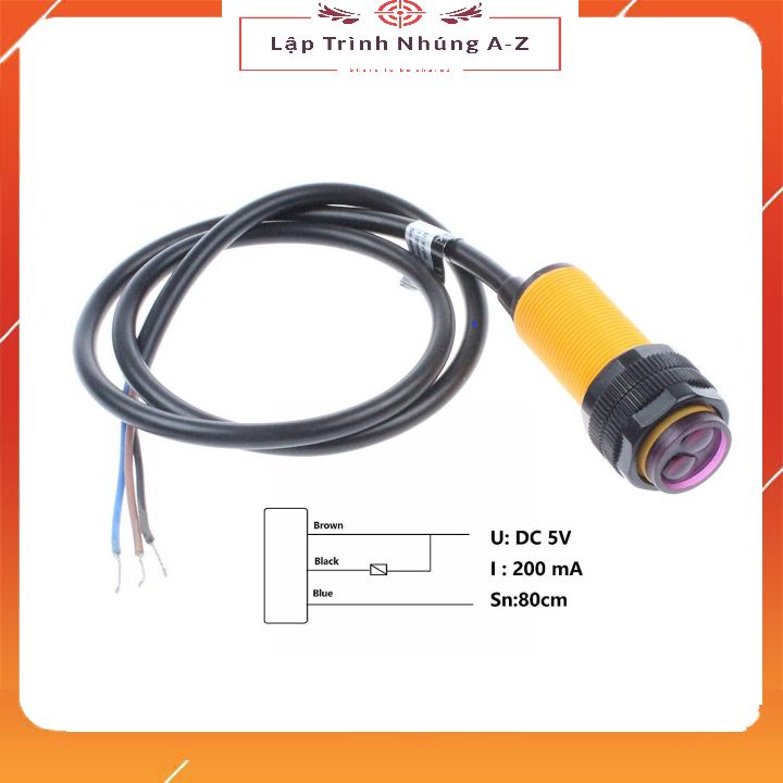 [Lập Trình Nhúng A-Z][113] Cảm Biến Vật Cản Hồng Ngoại E18-D80NK 5V