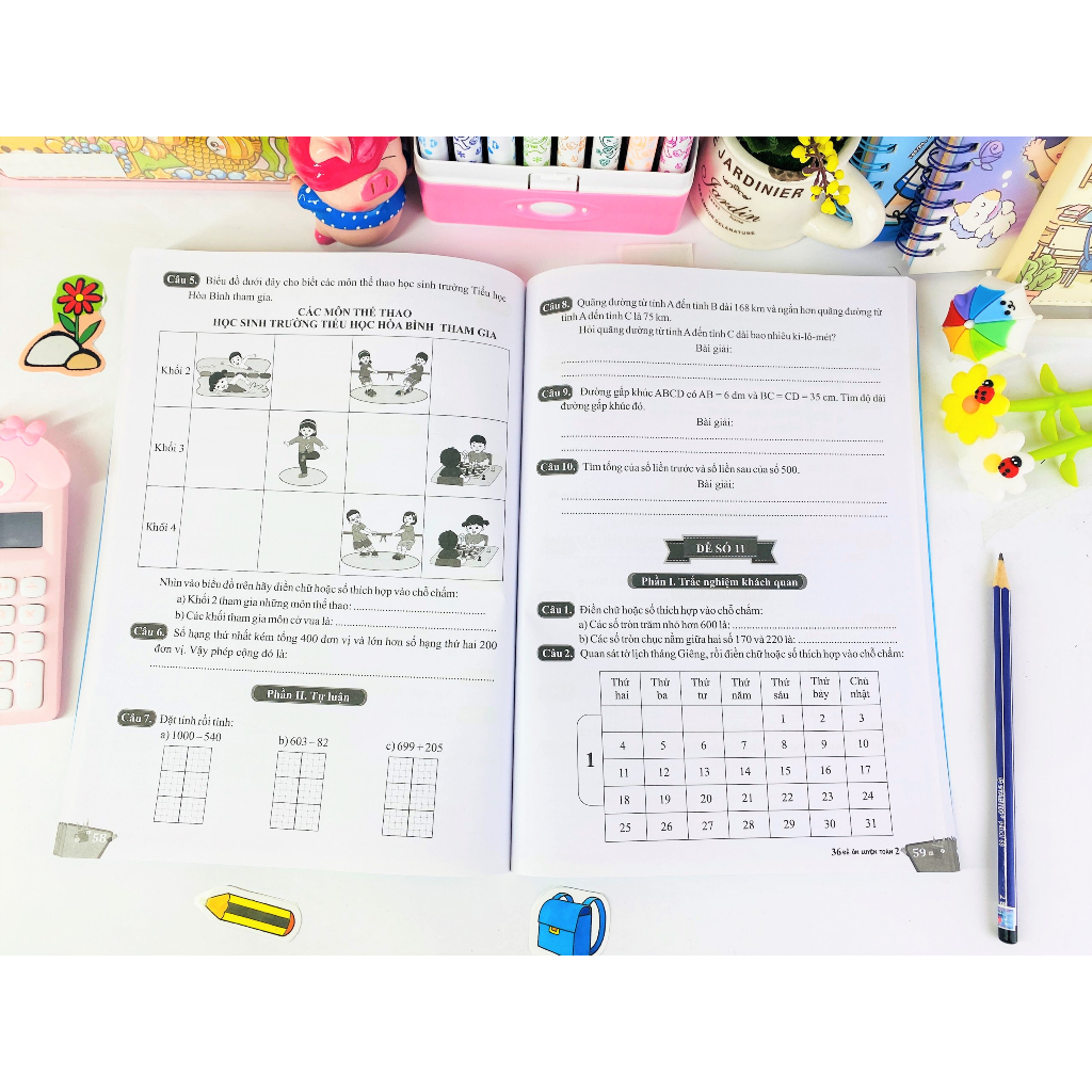 Sách - 36 Đề Ôn Luyện Toán 2 - Biên soạn theo chương trình GDPT mới