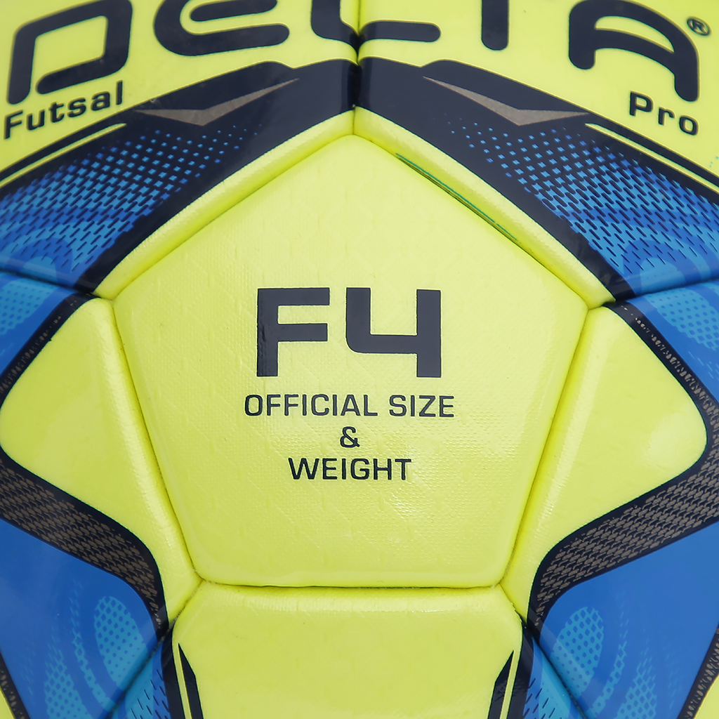 Bóng đá futsal DELTA 3610-4D size 4 chất liệu da TPU tổng hợp, chơi trên sân cỏ nhân tạo hoặc trong nhà phù hợp sử dụng từ 12 tuổi.