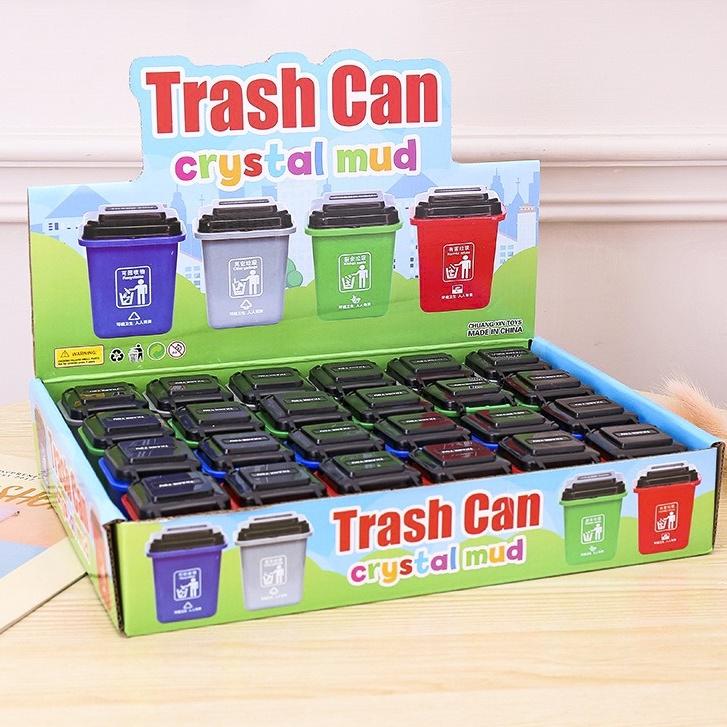 (4 MÀU) SLIME HÌNH CÁI THÙNG RÁC nhiều màu cực đẹp thiết kế độc đáo ấn tượng Đồ chơi Slam Gudetama