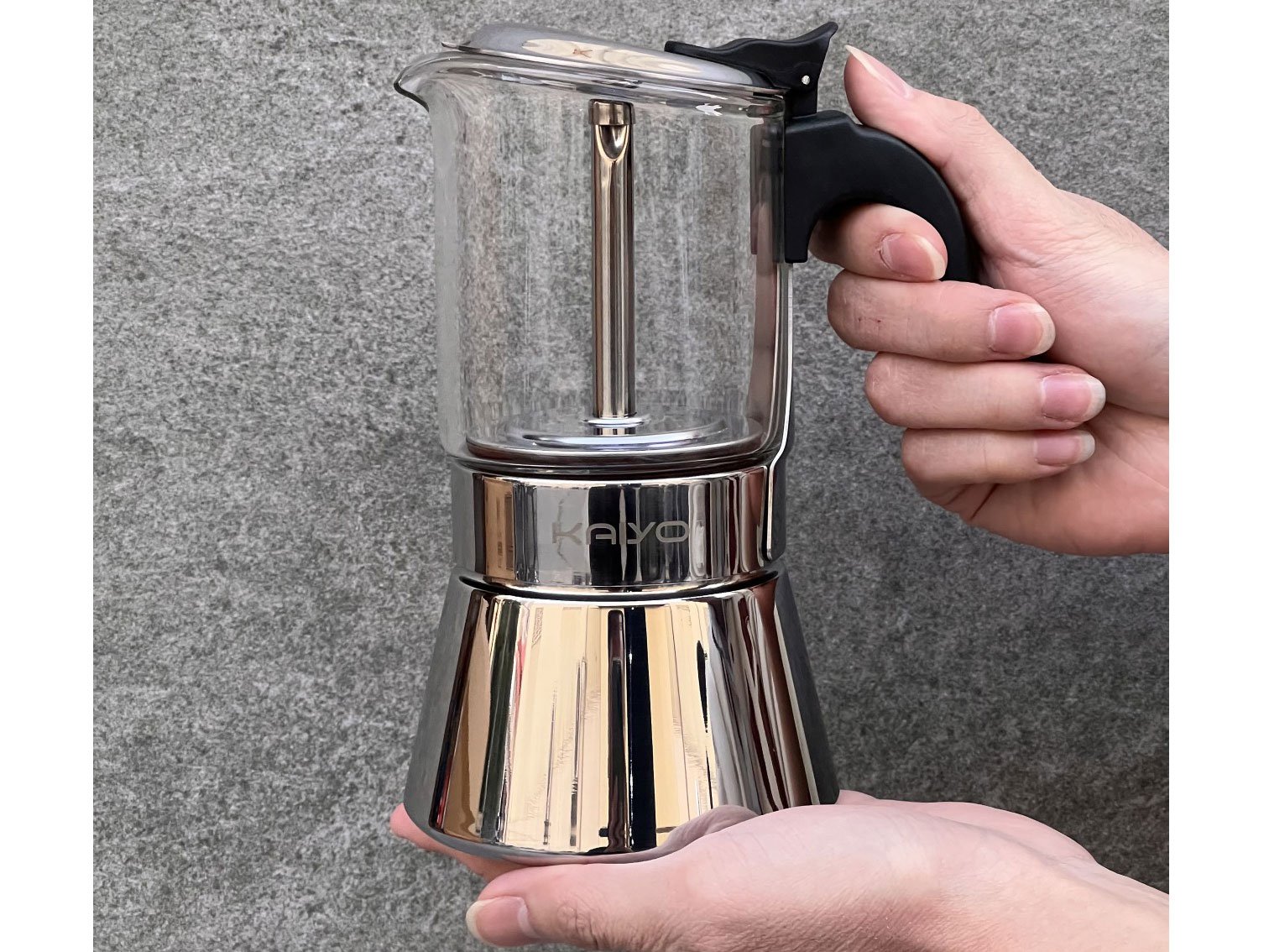 Ấm pha cà phê Kaiyo Moka Pot 160ml KCP-160 hàng chính hãng