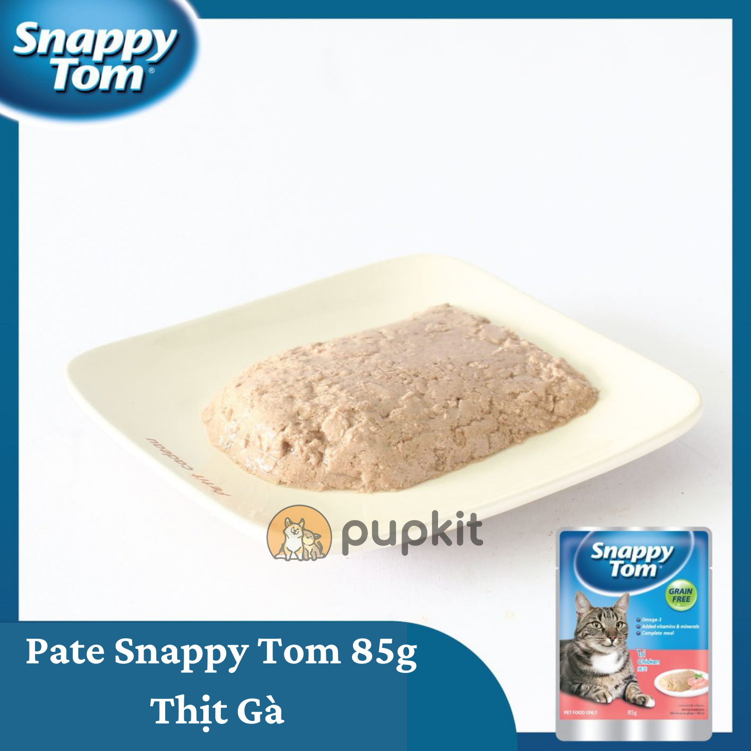 Pate Snappy Tom Cho Mèo Gói 85g Chính Hãng