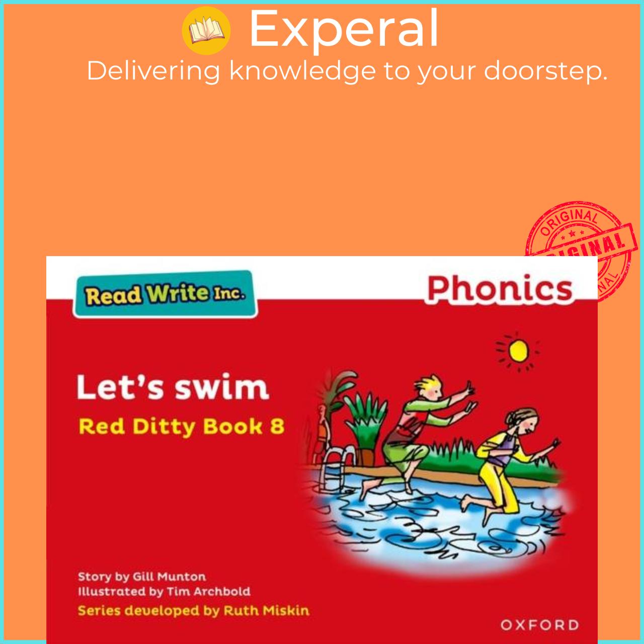 Hình ảnh Sách - Read Write Inc. Phonics: Let's Swim (Red Ditty Book 8) by Tim Archbold (UK edition, paperback)