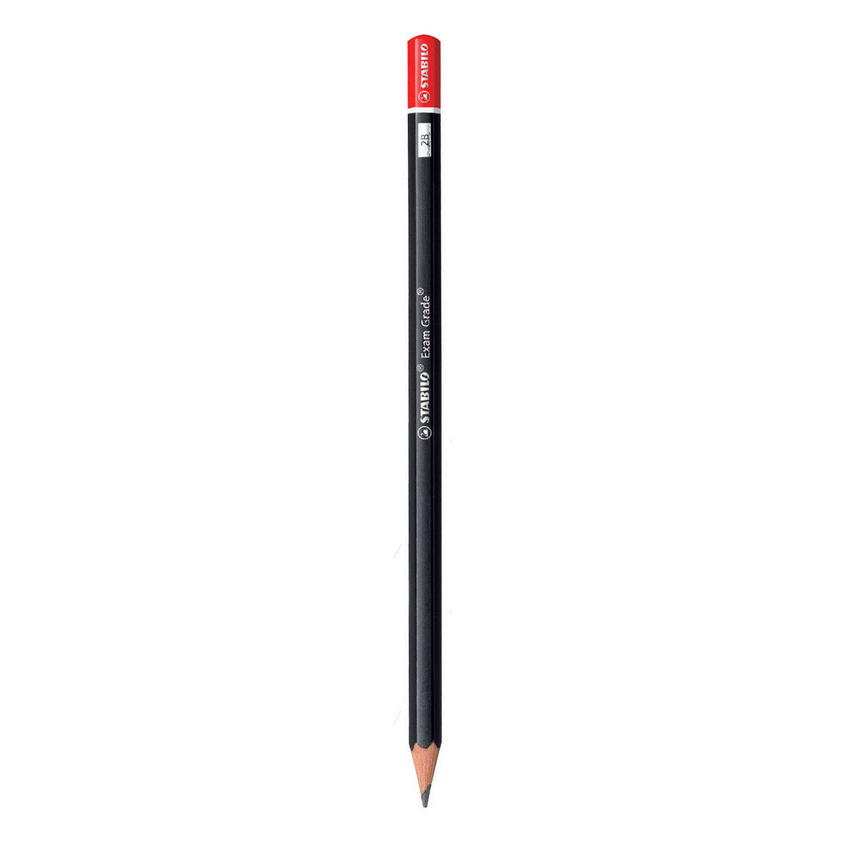 Bút chì gỗ STABILO Exam Grade 288 - Bút chì HB thân lục giác đen đuôi đỏ (PC288-HB)