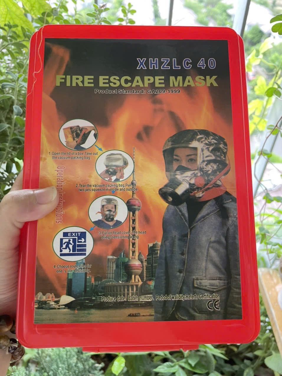 Mặt nạ thoát hiểm XHZLC40 - Mặt nạ chống khói khi xảy ra hỏa hoạn