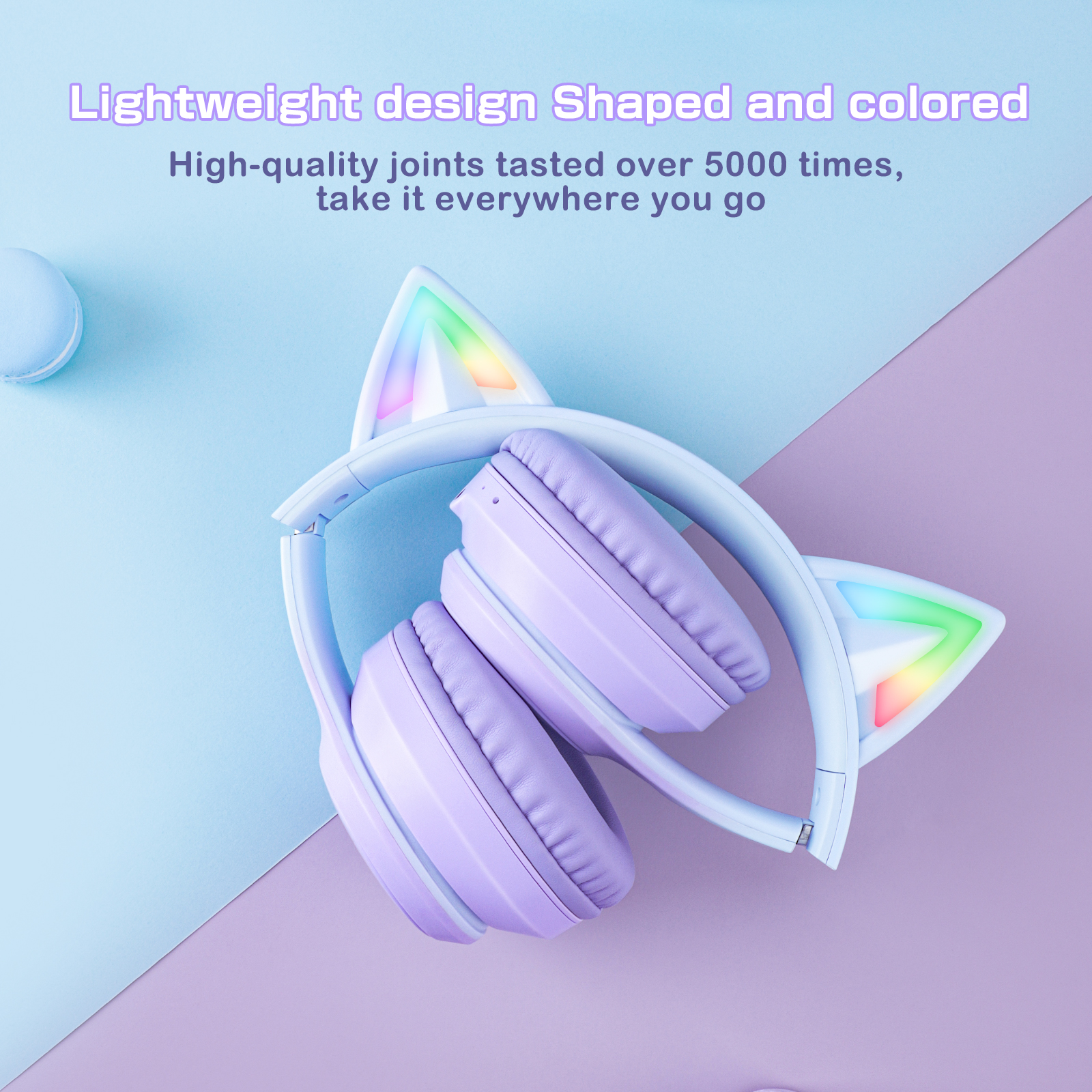 Combo Onikuma Gaming 3 (Tai Nghe Không Dây B90 Blue Purple + Chuột CW905 Purple) - Hàng Chính Hãng